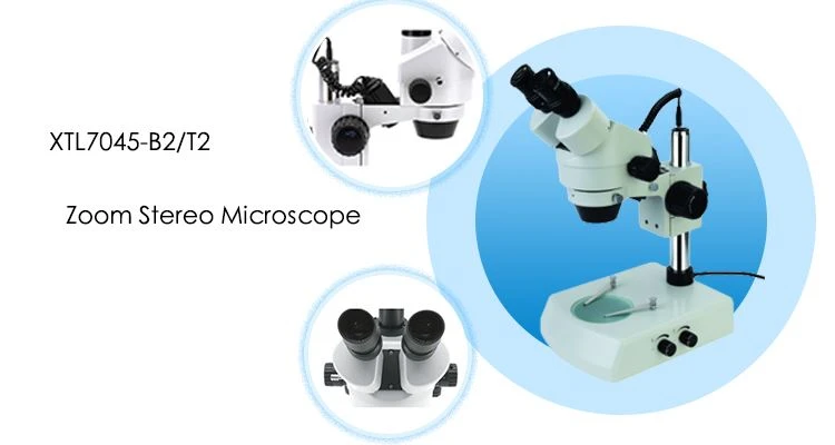 XTL7045 Series Binocualr or Trinocular Stereo Zoom Microscope 7x-45x